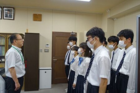 第３学年就業体験許可証授与